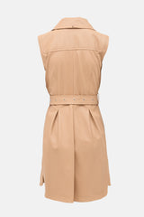 Sportmax Leather Belted Dionne Dress