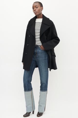 Sportmax Medium Wash Cuffed Straight Jeans