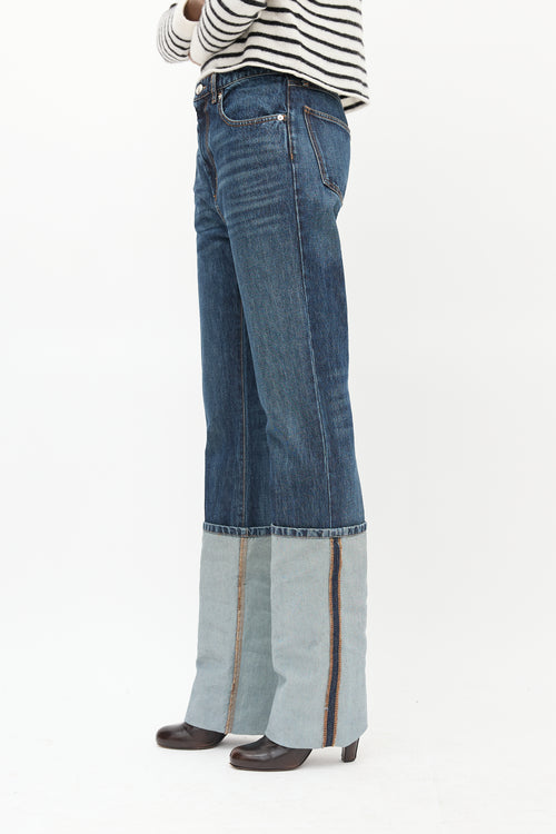 Sportmax Medium Wash Cuffed Straight Jeans