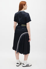 Sportmax Navy & Multicolour Logo Elastic Asymmetrical Set