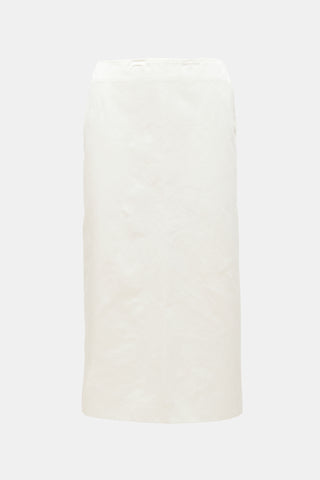 Sportmax Satin Cellula Midi Skirt