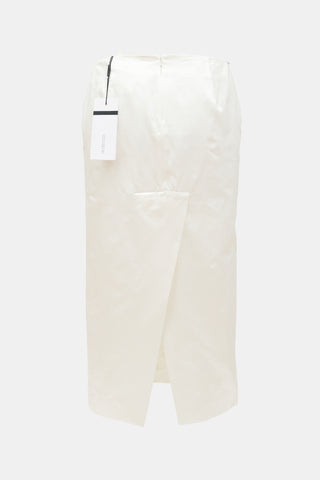 Sportmax Satin Cellula Midi Skirt