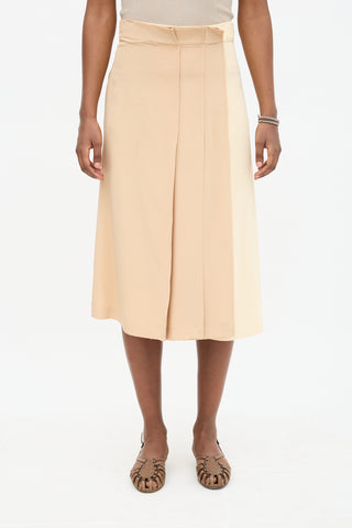Sportmax Two Tone Pleated Skirt