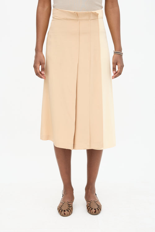 Sportmax Two Tone Pleated Skirt