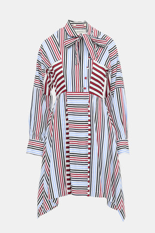 Sportmax Stripe Tie Shirt Dress
