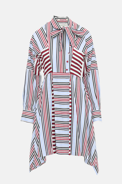 Sportmax Stripe Tie Shirt Dress