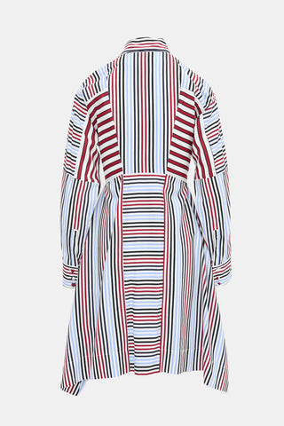 Sportmax Stripe Tie Shirt Dress