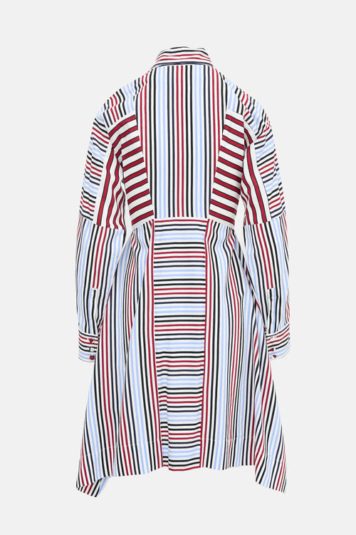 Sportmax Stripe Tie Shirt Dress