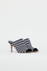 Sportmax Striped Sock Mule