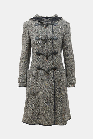 Sportmax Wool Tweed Hooded Coat