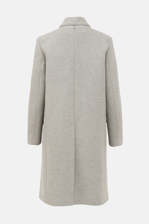 Sportmax Wool Zip Lapel Coat