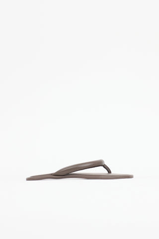 St. Agni Leather Sumi Slide