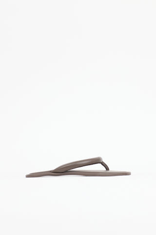 St. Agni Leather Sumi Slide