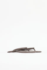 St. Agni Leather Sumi Slide