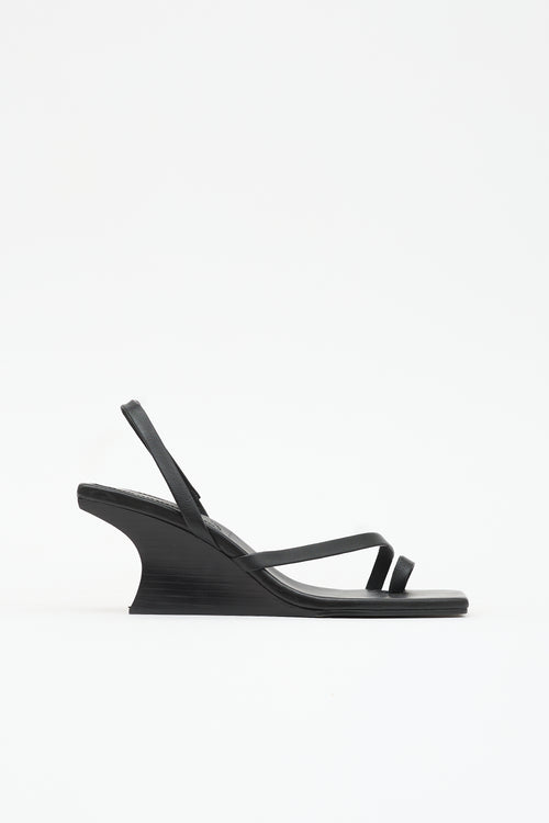 St. Agni Architectural Wedge Sandal