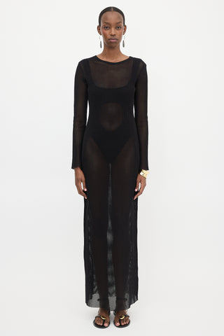 St. Agni Mesh Maxi Dress