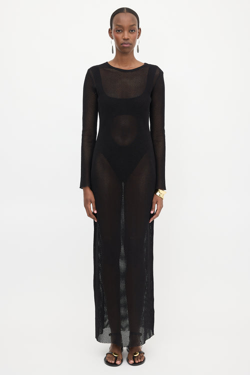 St. Agni Mesh Maxi Dress