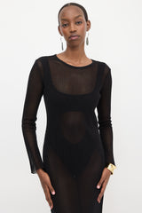 St. Agni Mesh Maxi Dress