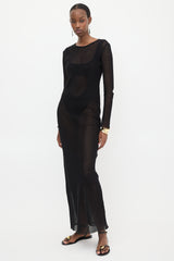 St. Agni Mesh Maxi Dress