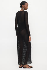 St. Agni Mesh Maxi Dress