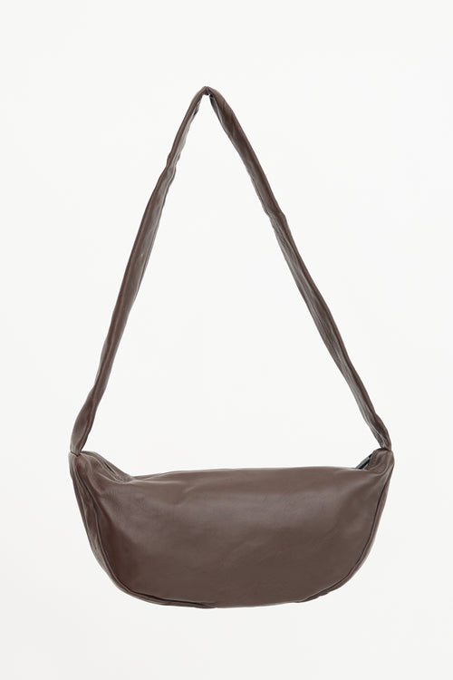 St. Agni Leather Crescent Bag