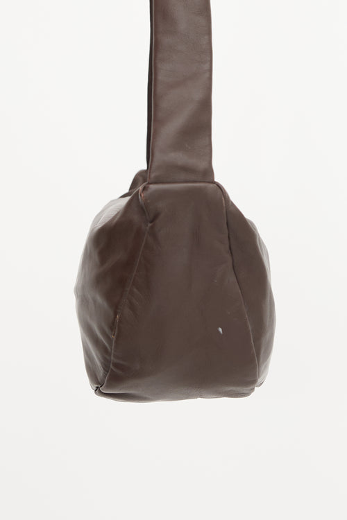 St. Agni Leather Crescent Bag