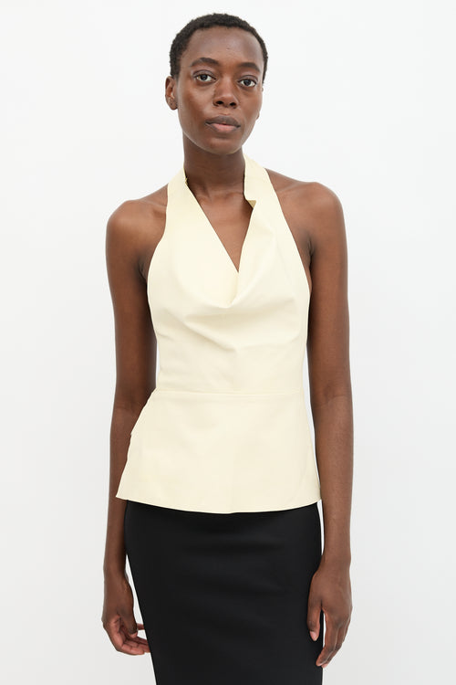 St. Agni Leather Tie Top