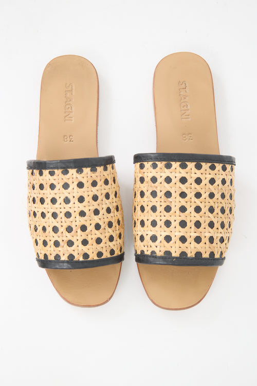 St. Agni Rattan Hennie Slide