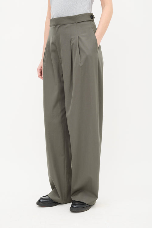 St. Agni Wool Wide Leg Trouser