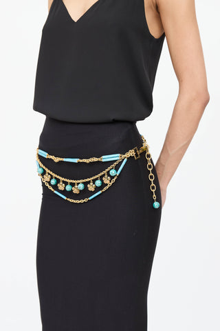 Gold Beaded Belt
