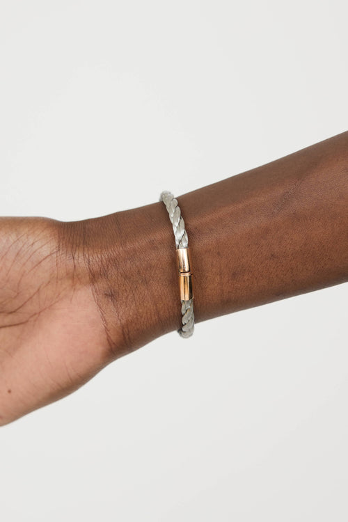 Alor14K Rose Gold & Stainless Steel Cable Bracelet