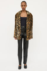 Stand Studio Faux Fur Printed Coat