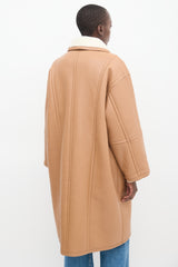 Stand Studio Brown Faux Leather Dolores Coat