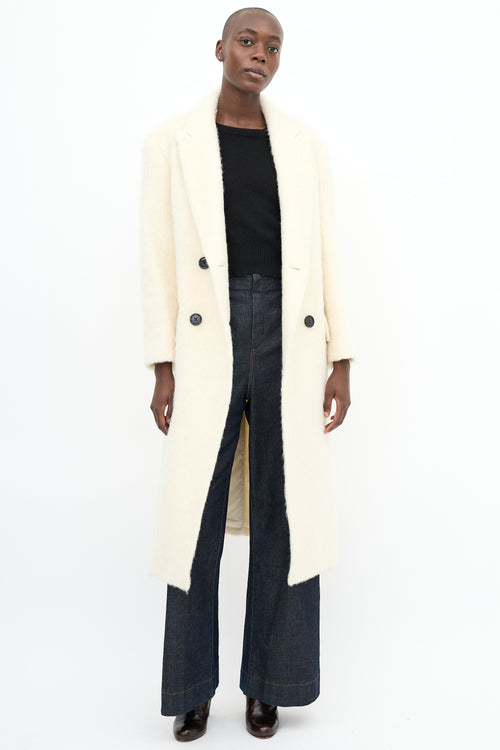 Stand Studio Cream Wool & Mohair Essa Coat