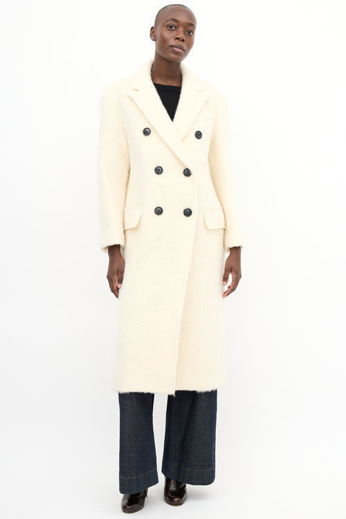 Stand Studio Cream Wool & Mohair Essa Coat