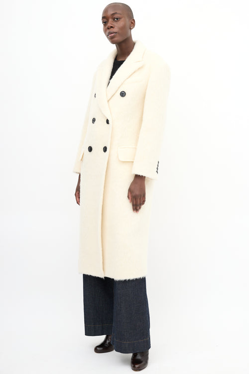 Stand Studio Cream Wool & Mohair Essa Coat