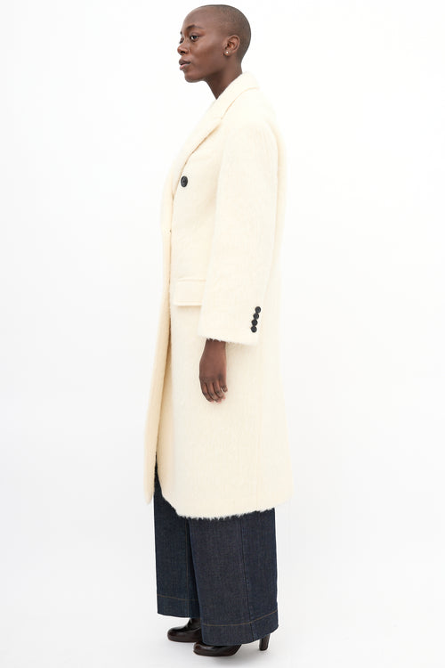 Stand Studio Cream Wool & Mohair Essa Coat