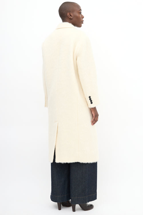 Stand Studio Cream Wool & Mohair Essa Coat