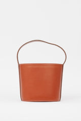 Staud Brown Leather Bissett Bucket Bag