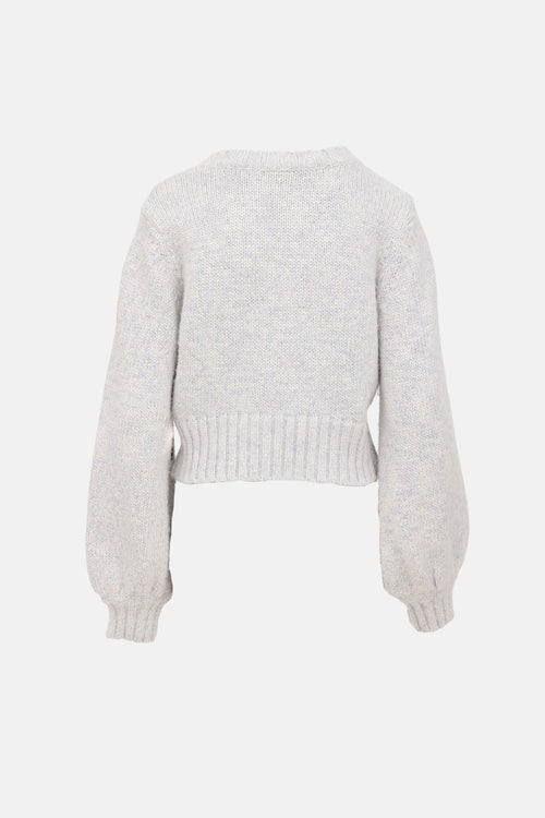 Staud Glitter Knit Sweater