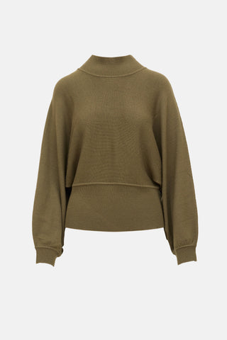 Wool Knit Turtleneck Sweater