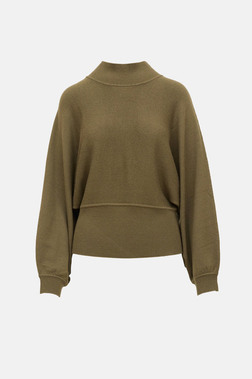 Wool Knit Turtleneck Sweater