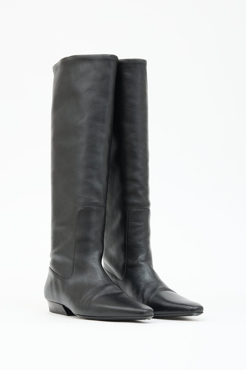 Staud Leather Knee High Boot