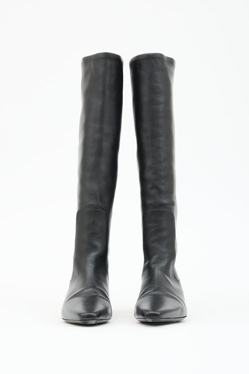 Staud Leather Knee High Boot
