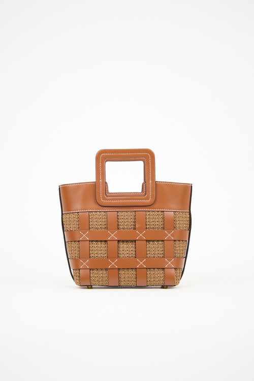Staud Raffia Mini Shirley Bag
