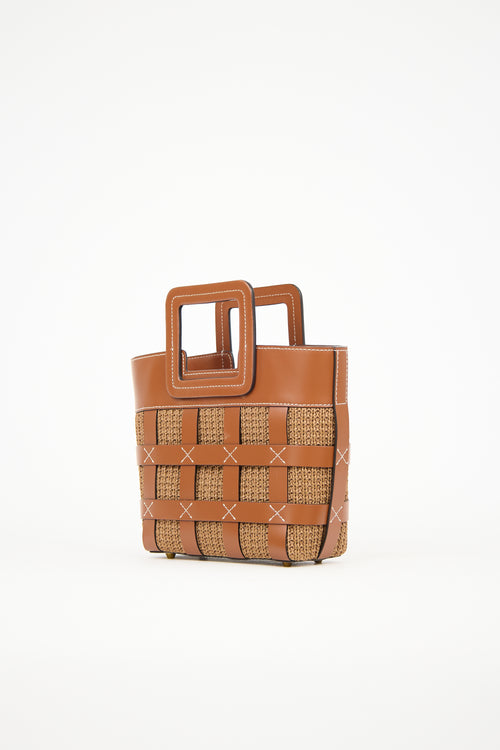 Staud Raffia Mini Shirley Bag
