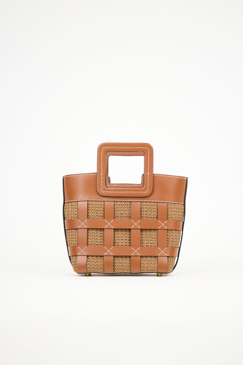 Staud Raffia Mini Shirley Bag