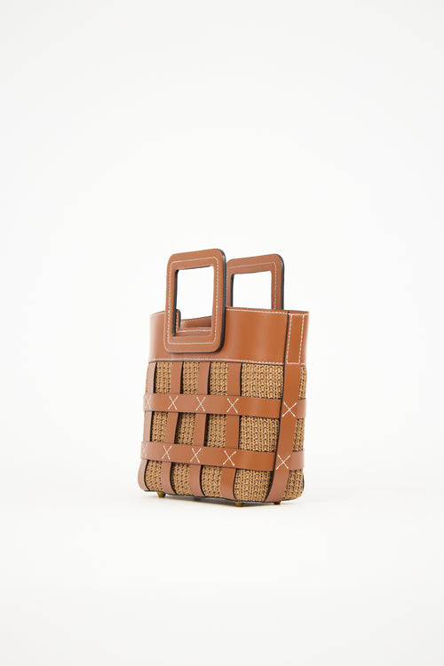 Staud Raffia Mini Shirley Bag