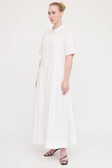 Staud Pleated Button Up Dress