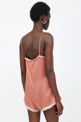 Stella McCartney Silk Scalloped Romper
